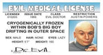 Dr. Evil Medical driver License