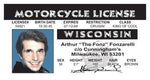 “The Fonz” Motorcycle driver License