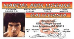 Bruce Lee Martial Arts driver License