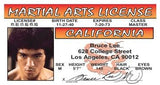 Bruce Lee Martial Arts driver License Gallery Image