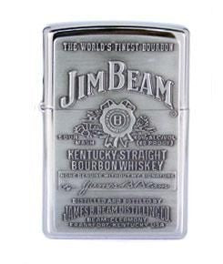 Jim Beam Engraved Zippo Lighter (Silver) – ThisisHollywood