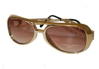 Original Elvis' Style Sunglasses Gold Color