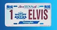 Elvis License Plate