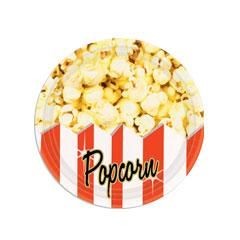 Movie Theater Popcorn  7" Paper Plates