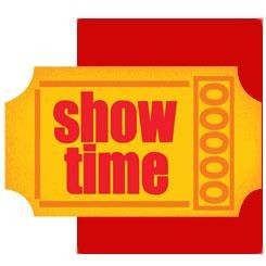 Show Time Movie Ticket Invitations