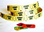 Admit One Tickets Yellow (Roll of 25)