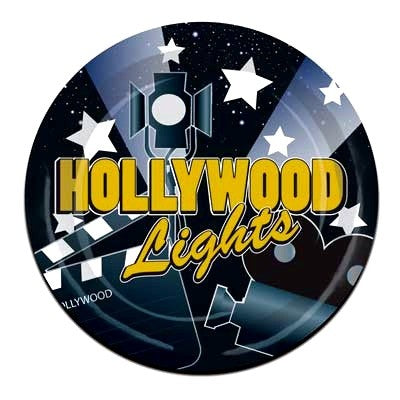 Hollywood nights plates 9  inches