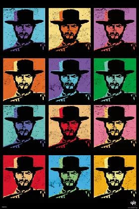 Clint Eastwood Pop Art poster