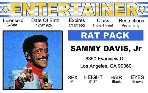 Sammy Davis Jr. Entertainer ID