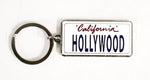 Hollywood License Plate Style Key Chain