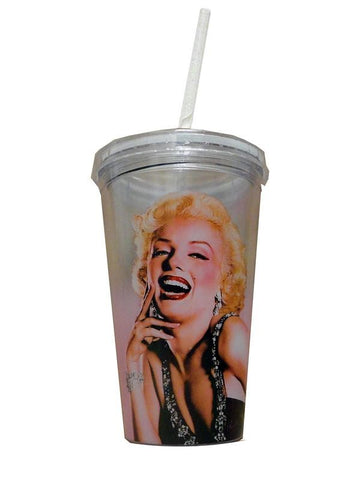 Marilyn Monroe Clear Travel Cup