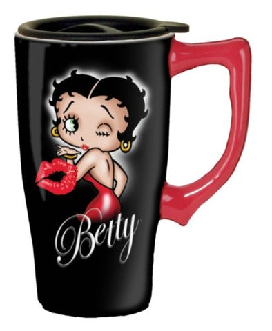 Black Betty Boop Travel Mug