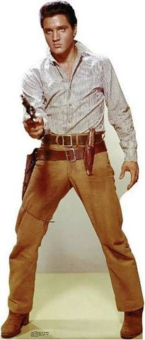Elvis Gunfighter, Lifesize cardboard cutout #838