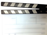White Director's Clapboard with Color Sticks Gallery Image