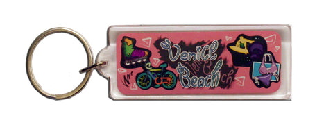 Pink Venice Beach Key chain
