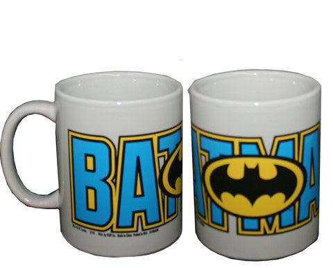 Batman Logo with Blue Batman wording Coffee Mug