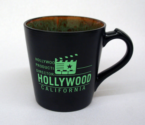 Hollywood Black and Green clapboard coffee Mug