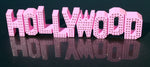 Pink Hollywood Sign with rhinestones