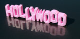 Pink Hollywood Sign with rhinestones Gallery Image