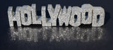 Wooden Hollywood Sign with silver sparkles Gallery Image