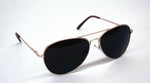 Gold Frame Aviator Style Sunglasses