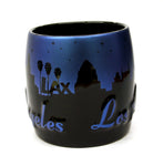 Embossed Los Angeles ceramic shotglass