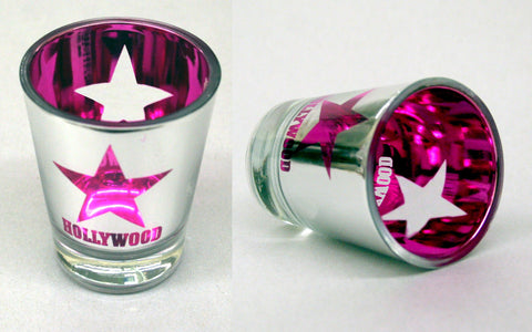 Hollywood Foil Shotglass - Pink