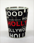Hollywood Collage Shotglass - Black