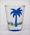 Hollywood Multicolor Shotglass - Palm Tree