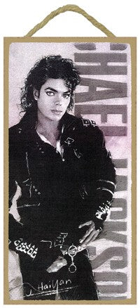 Michael Jackson Wood Plaque