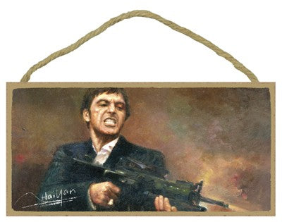 Scarface Wood Plaque