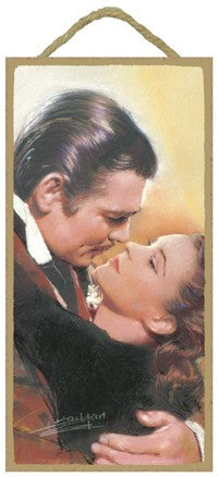 Gone with the Wind (Clark Gable & Vivien Leigh) Wood Plaque