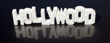 White Wooden Hollywood Sign with Rhinestones Gallery Image