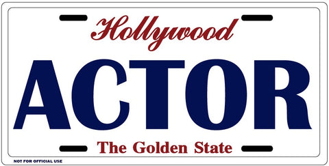 Actor License Plate