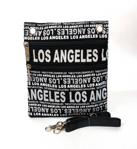 Black Los Angeles Neck Wallet