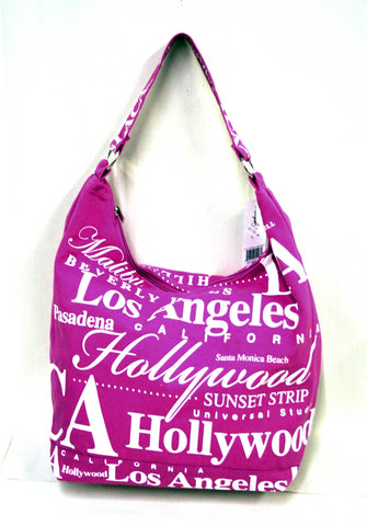 Pink Los Angeles Hobo Bag