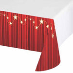 Red Curtain Table Cover