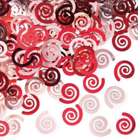 Red Swirls Confetti