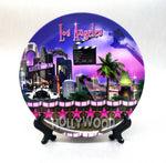 Hollywood and Los Angeles purple Walk Of Fame Decorative Plate