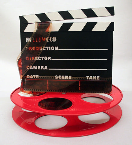 Hollywood Studio Clapboard & Reel Centerpiece - Red