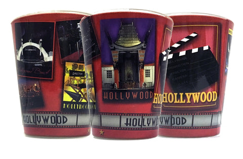 Hollywood red Icons  shot glass
