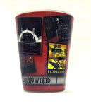 Hollywood red Icons  shot glass