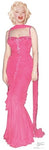 Marilyn Monroe in Pink Dress Cutout#1012
