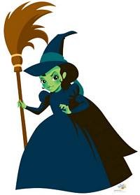 Wicked Witch Wizard of OZ Kids Cutout #1078