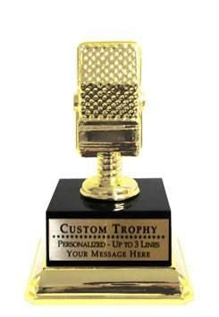 Custom Microphone Trophy