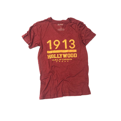 Red Hollywood V- neck Shirt