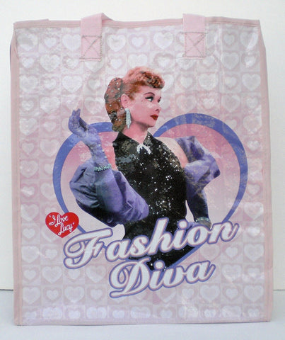 I Love Lucy Fashion Diva Woven Tote Bag