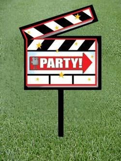 Hollywood 'Party' Yard Sign