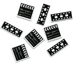 Movie Clapboard & Film Strip Confetti