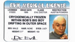 Dr. Evil Medical driver License